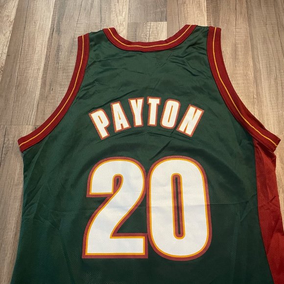 Vintage Champion Seattle Sonics Payton #20 Jersey - Picture 8 of 10